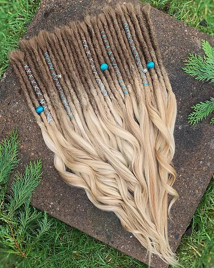 Human Hair Dreadlock Extensions with Luxury Thick Ends - Luxury Dreadlocks