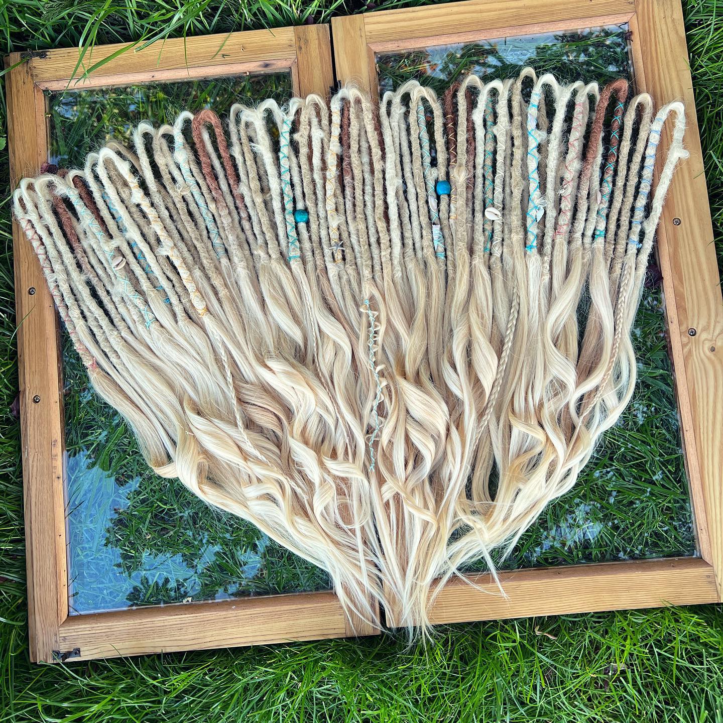 Synthetic Dreadlock Extensions with Human Hair Luxury Thick Ends - Luxury Dreadlocks