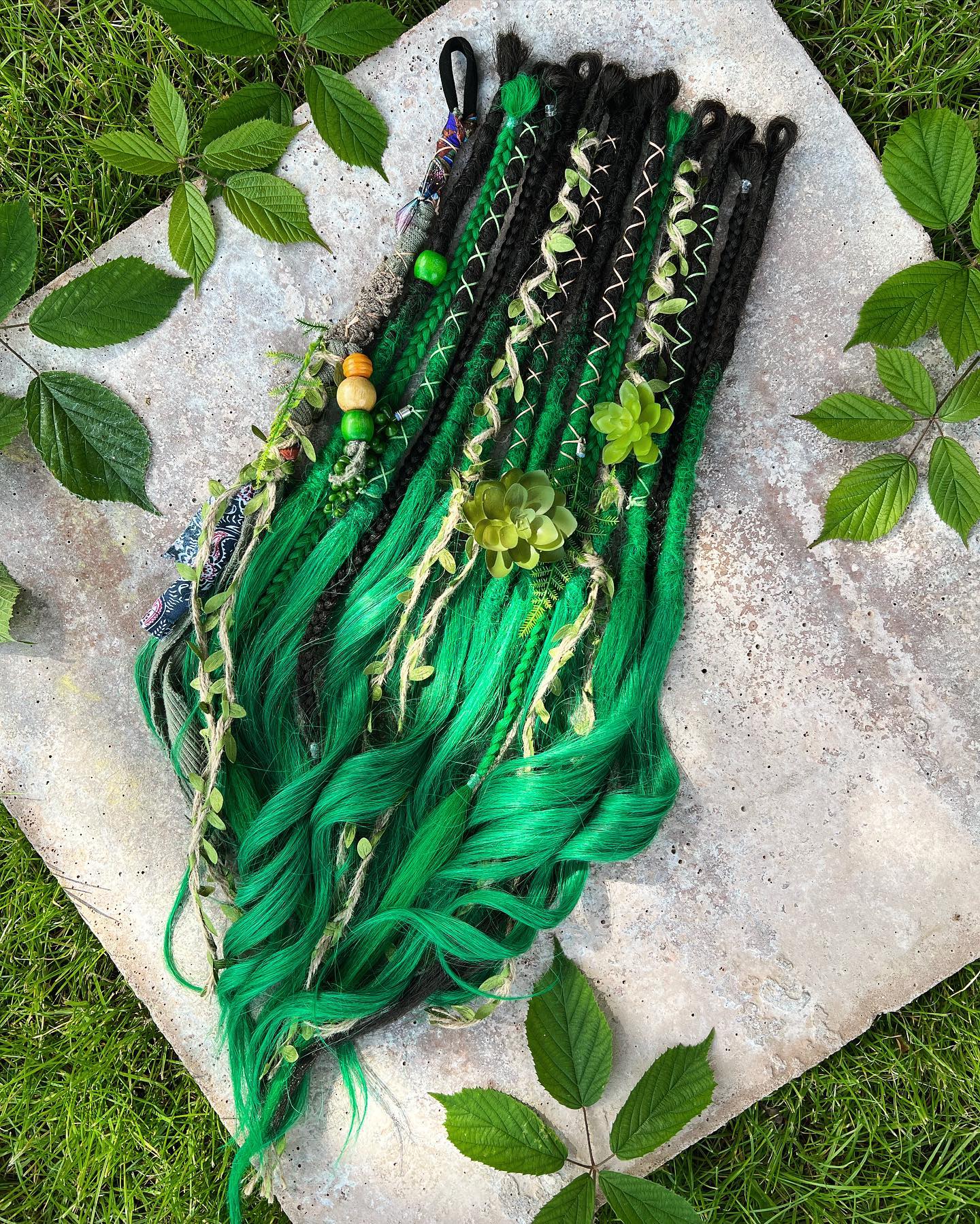 Synthetic Dreadlock Extensions with Human Hair Luxury Thick Ends - Luxury Dreadlocks