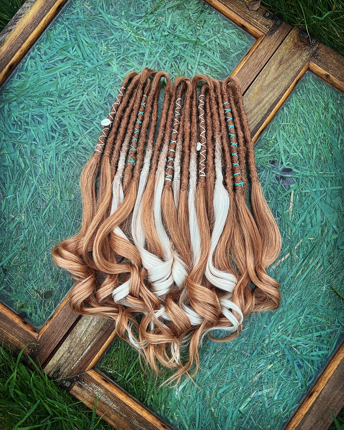 Synthetic Dreadlock Extensions with Human Hair Luxury Thick Ends - Luxury Dreadlocks