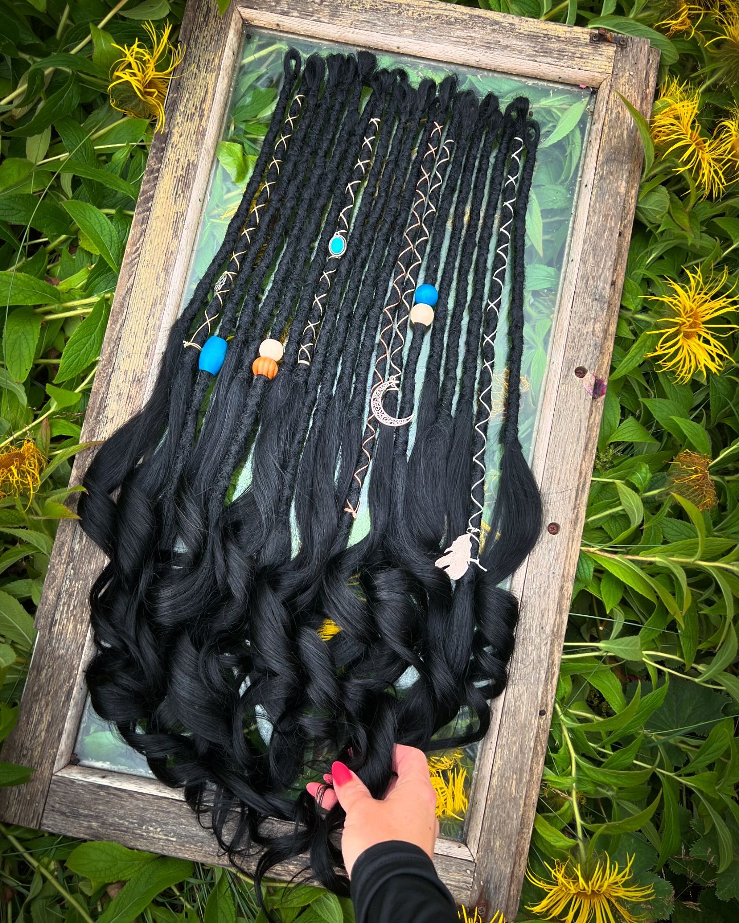 Synthetic Dreadlock Extensions with Human Hair Luxury Thick Ends - Luxury Dreadlocks