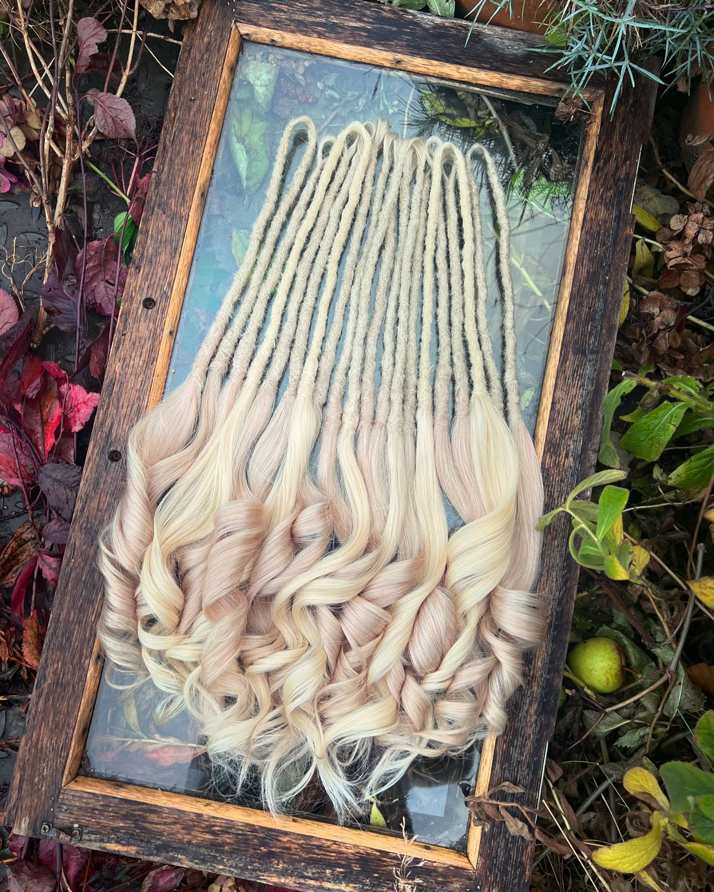 20 Pieces Synthetic Dreadlocks with Human Hair Luxury Ends