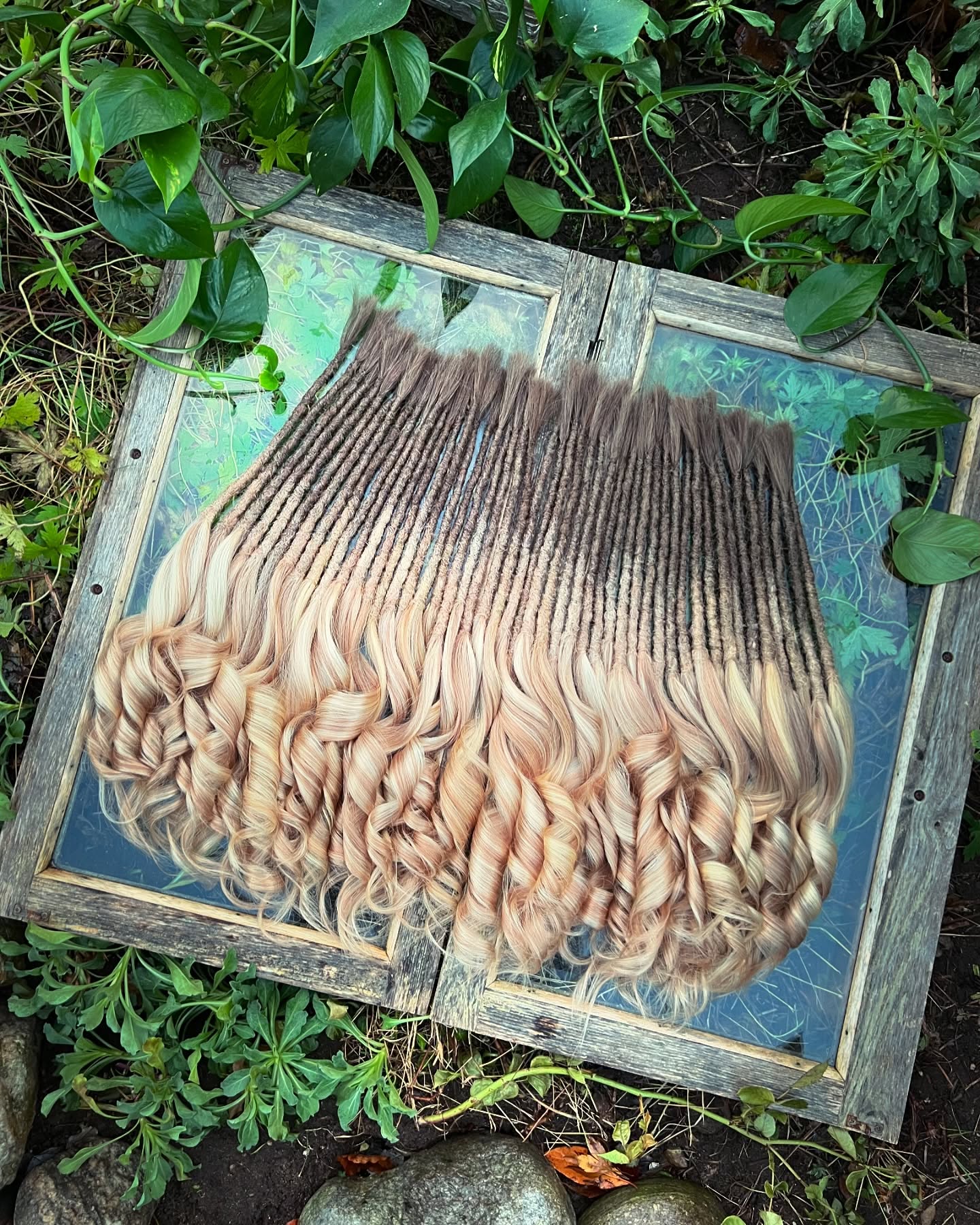 Custom Order for Feya Fleur - 10 x 10 inch Human Hair Luxury Dreadlocks
