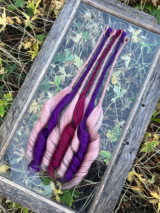 Ready to Ship Luxury End Dreadlock Extensions - Set of 7