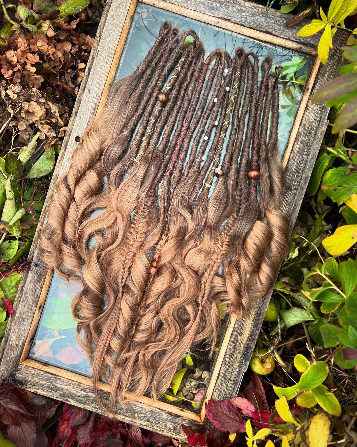 Custom Order for Feya Fleur - 10 x 10 inch Human Hair Luxury Dreadlocks