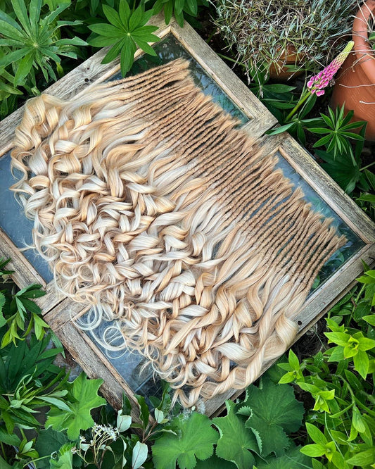 Custom Order for Feya Fleur - 10 x 10 inch Human Hair Luxury Dreadlocks