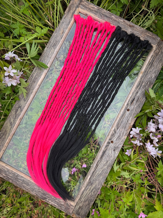 Ready to Ship Synthetic Dreadlock Extensions - Set of 20