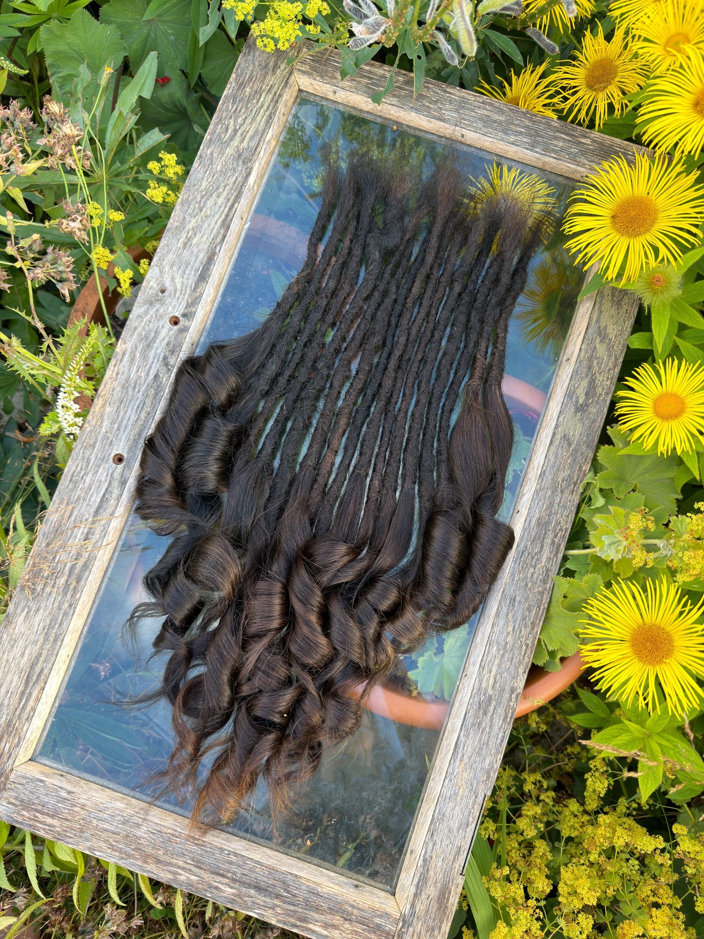 Ready to Ship Luxury Human Hair Dreadlock Extensions - Set of 16 in Dark Brown
