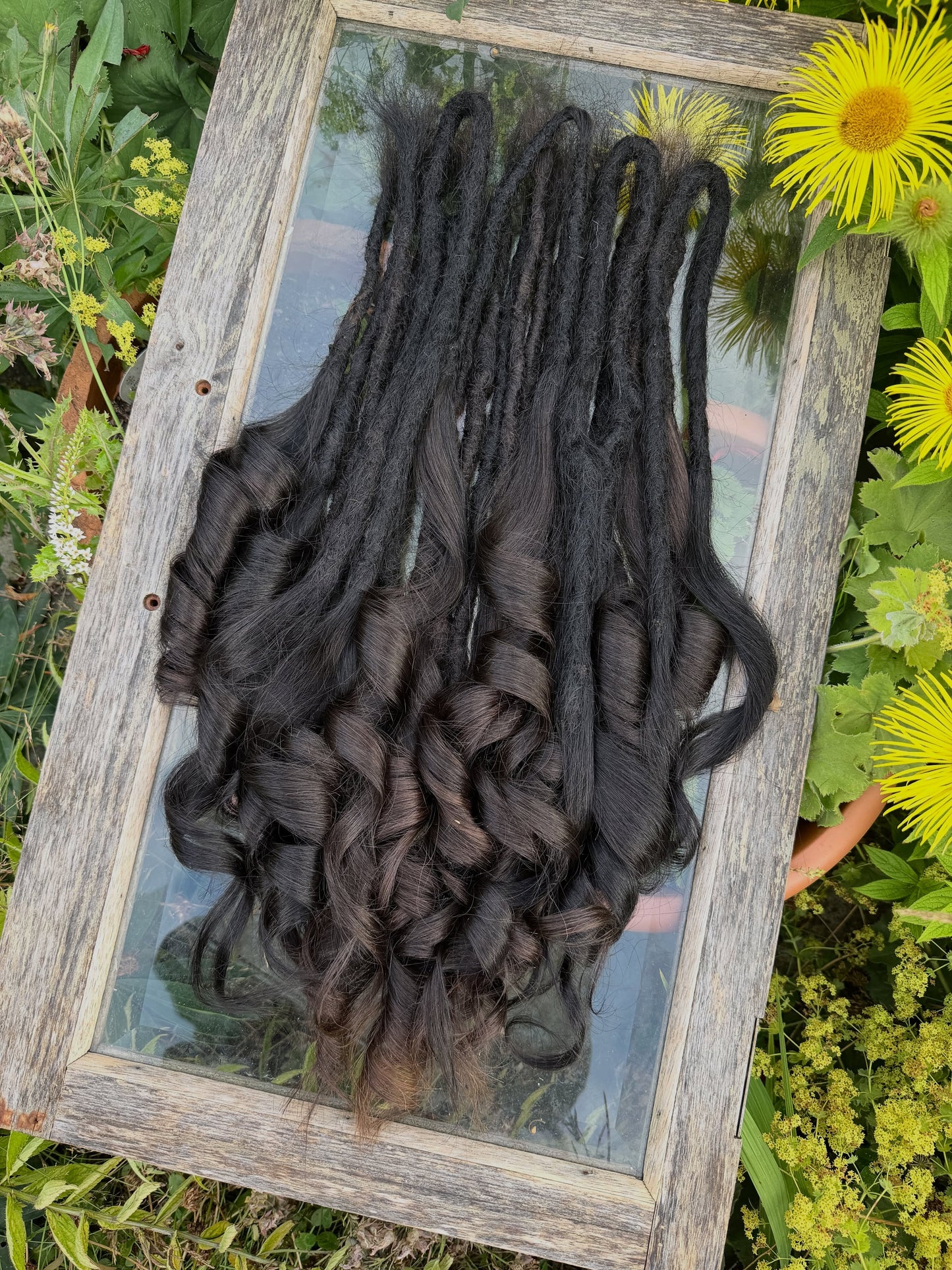 Ready to Ship Luxury Human Hair Dreadlock Extensions - Set of 16 in Dark Brown