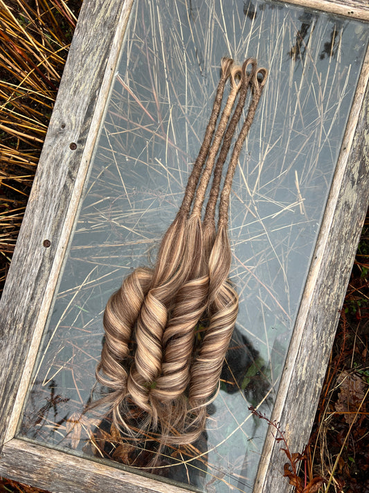 Ready to Ship Luxury End Dreadlock Extensions - Set of 4